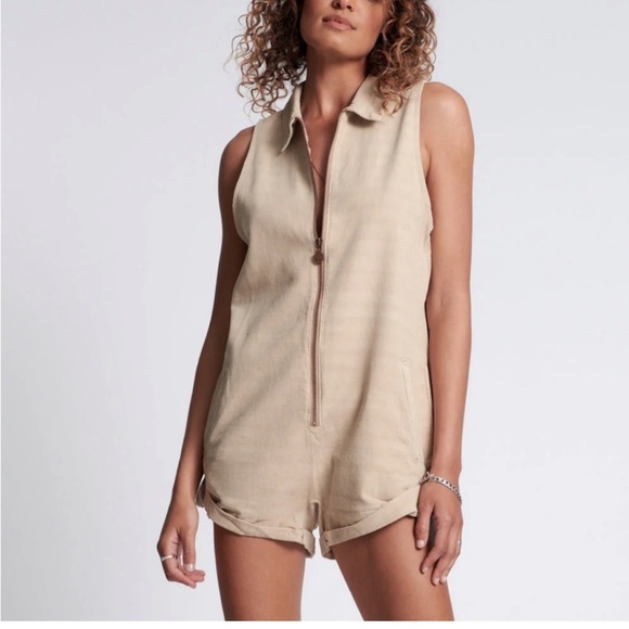 One Teaspoon Pants - ONE SPOON X FREE PEOPPE  Sleeveless Zip-Up Romper EXTRA LARGE NWT